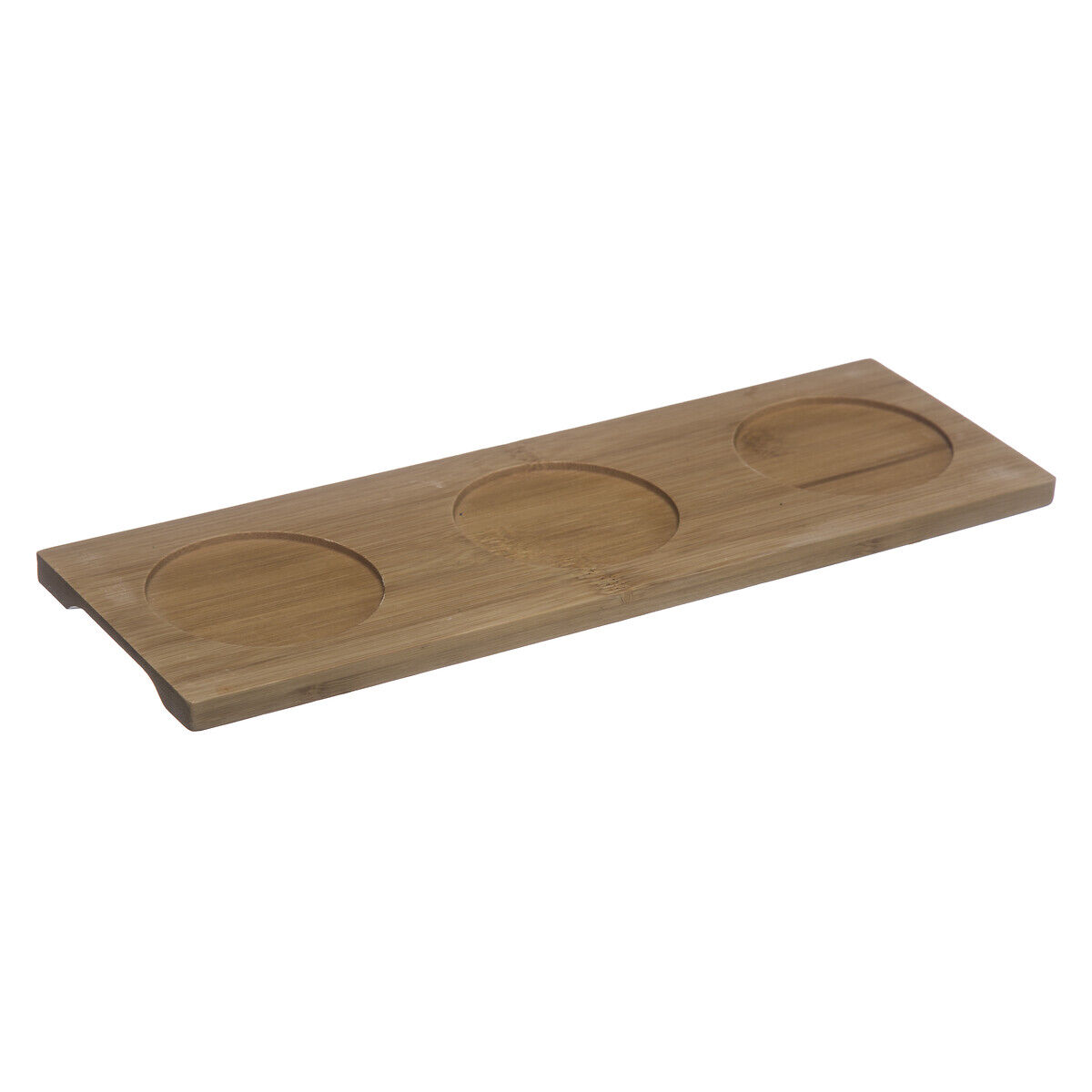 Conjunto de 3 taças em porcelana com tábua de bambu, , large
