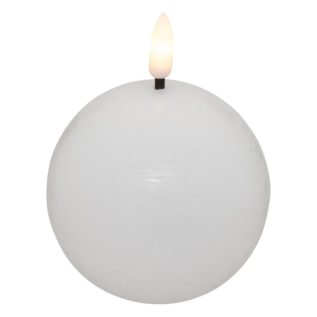Vela led bola MOLIA branca 8cm, , large