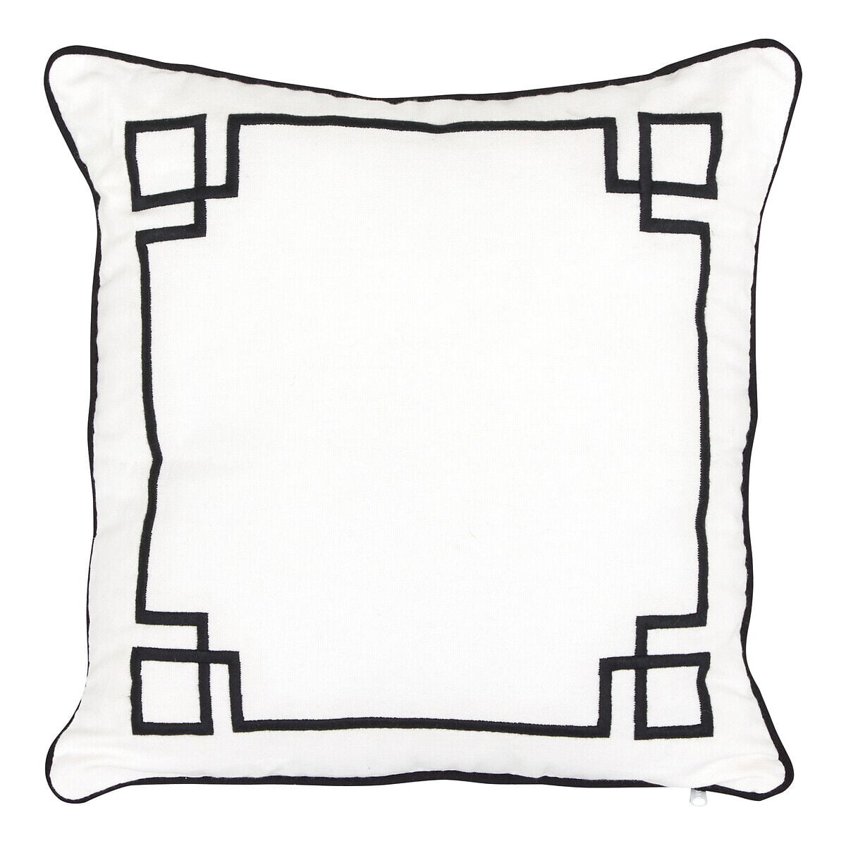 Almofada bordada THE PALM RESORT branca 40x40cm, , large