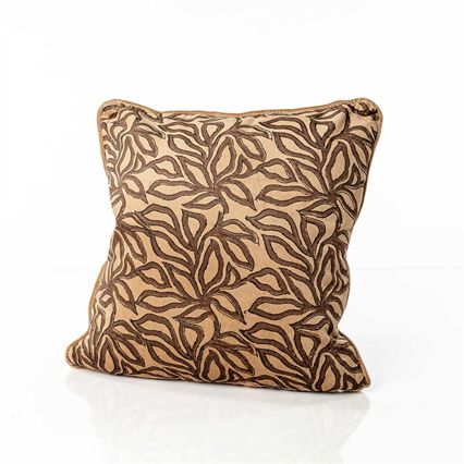 Almofada AUTOMNE floral bege 45x45cm, , large