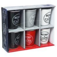 Conjunto de 6 Ch&aacute;venas de Caf&eacute;