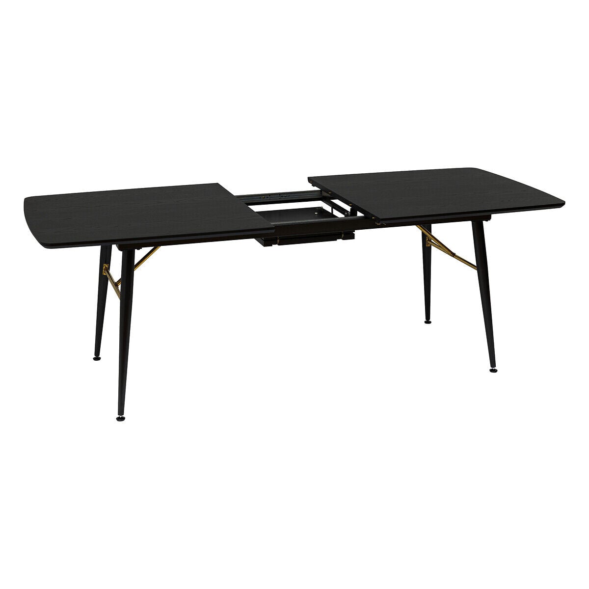 Mesa de jantar extensível AUBREY preta, , large