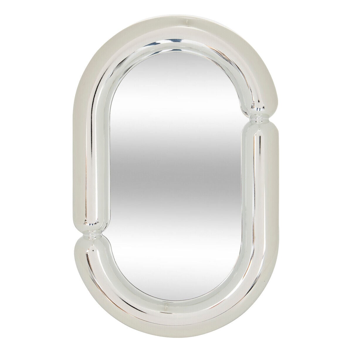 Espelho oval SKY prateado 30x19cm, , large