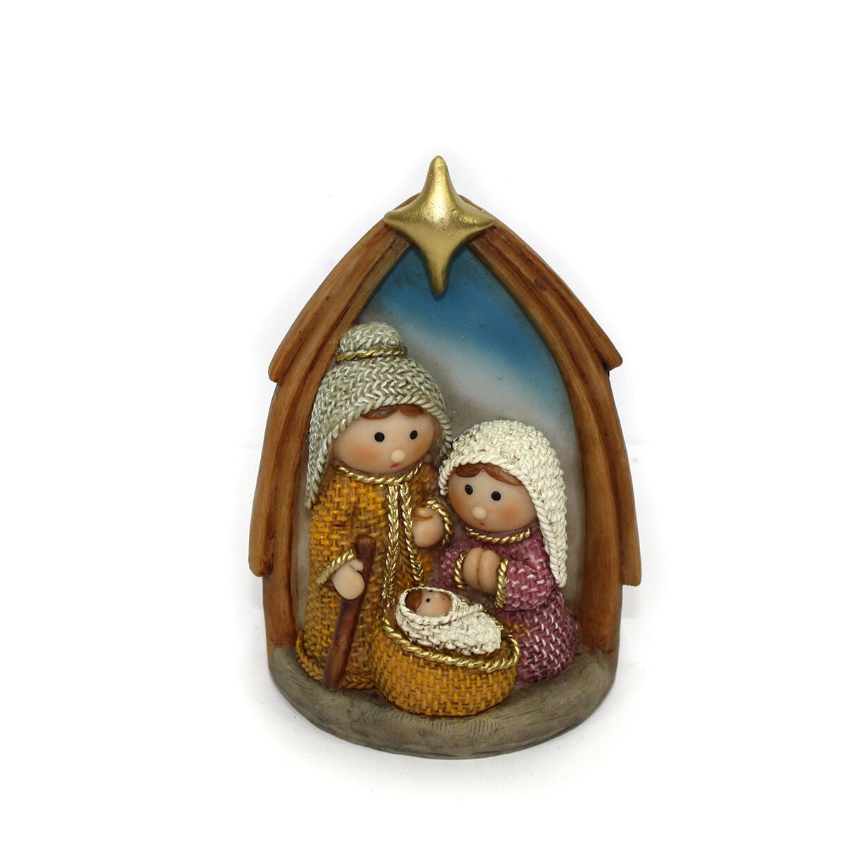 Presépio infantil com cenário 12x5x8,5cm, , large