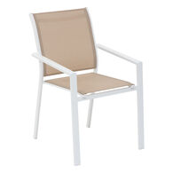 Silla ESSENTIA lino y blanco