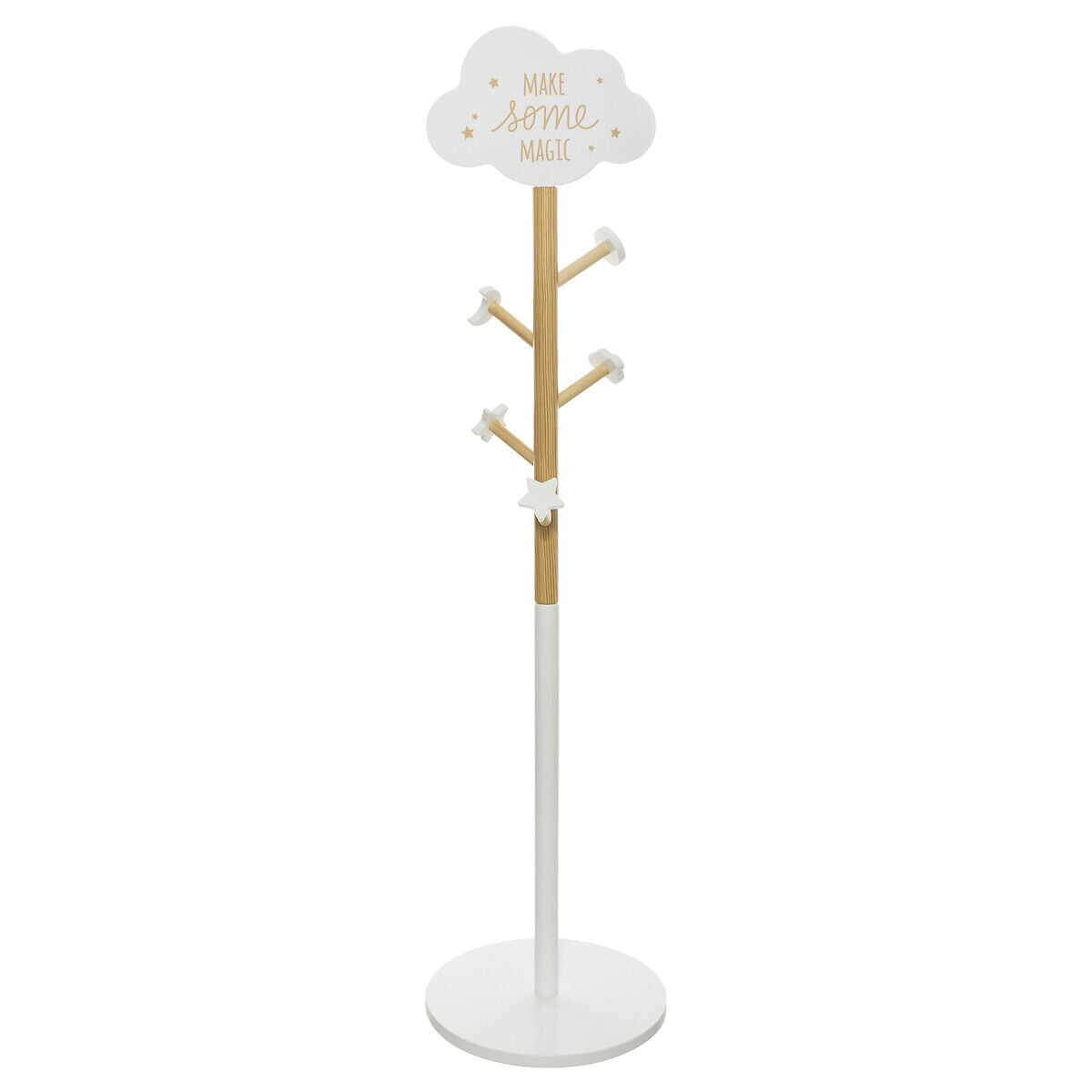 Cabibe de pé NUVEM branco com 5 ganchos, , large