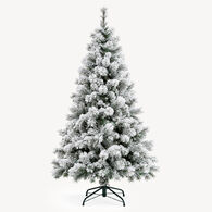 &Aacute;rbol de navidad WINDY PEAK verde con efecto nieve
