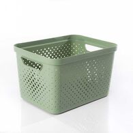Cesto de almacenaje PIXEL verde 16l