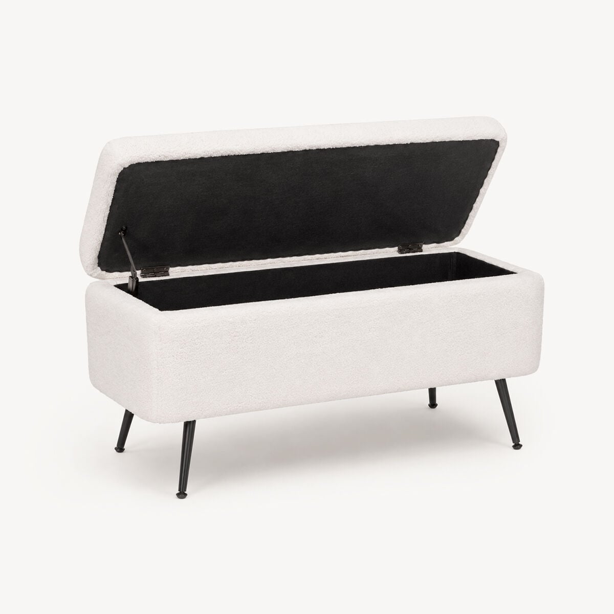Banqueta branca AURORA com arrumação, , large