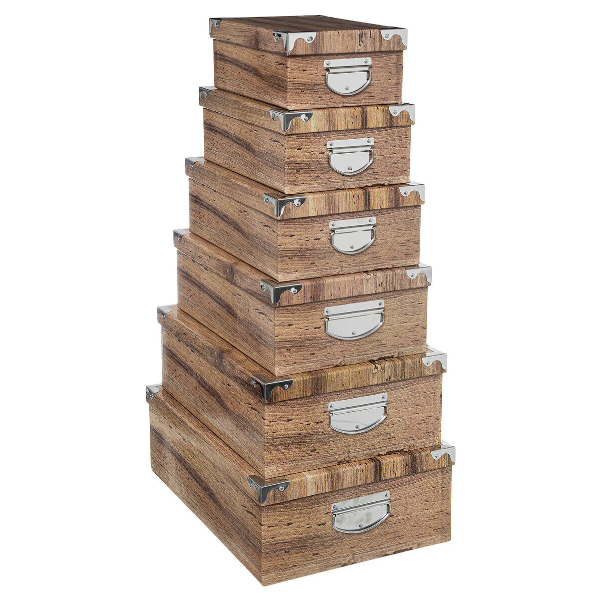 Set of 6 storage boxes SAUVAGE, , large