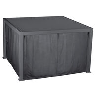 Cortinas E Mosquiteiras Para P&eacute;rgula &Eacute;vora Graphite 3,6x3,6M