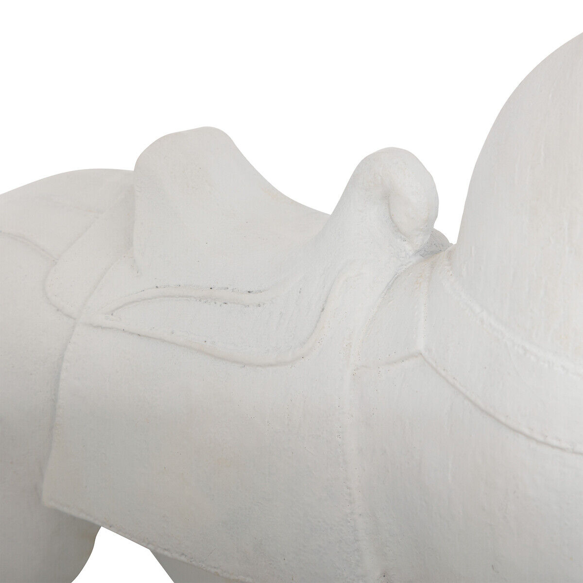 Estátua de cavalo branco em resina, , large