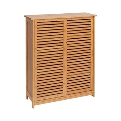 Shoe cabinet VENEZA natural with sliding door, , large
