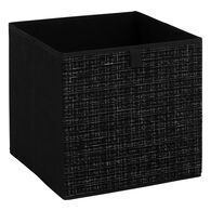 Caja organizadora TWEED negra 31x31cm 