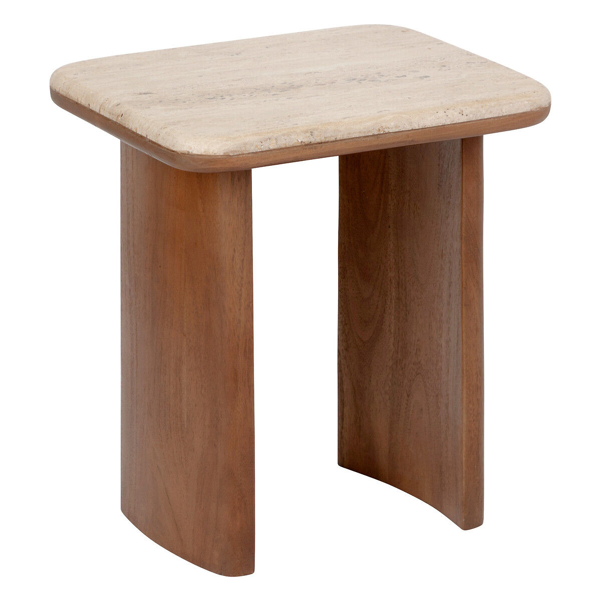 Conjunto de 2 mesas auxiliares JIVAN de madera, , large