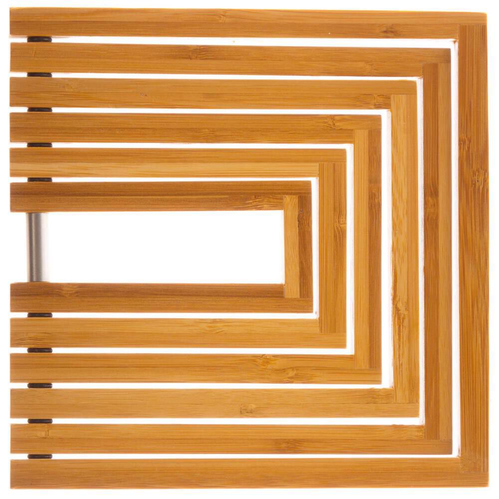 Base para quentes extensível em bambu, , large
