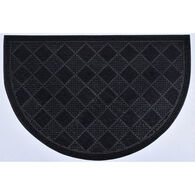 Tapete De Entrada Meia Lua Preto
