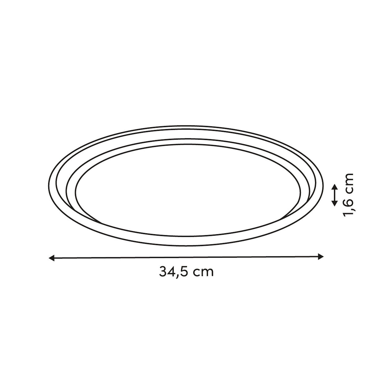 Forma para pizza HARMONY bege 33cm, , large
