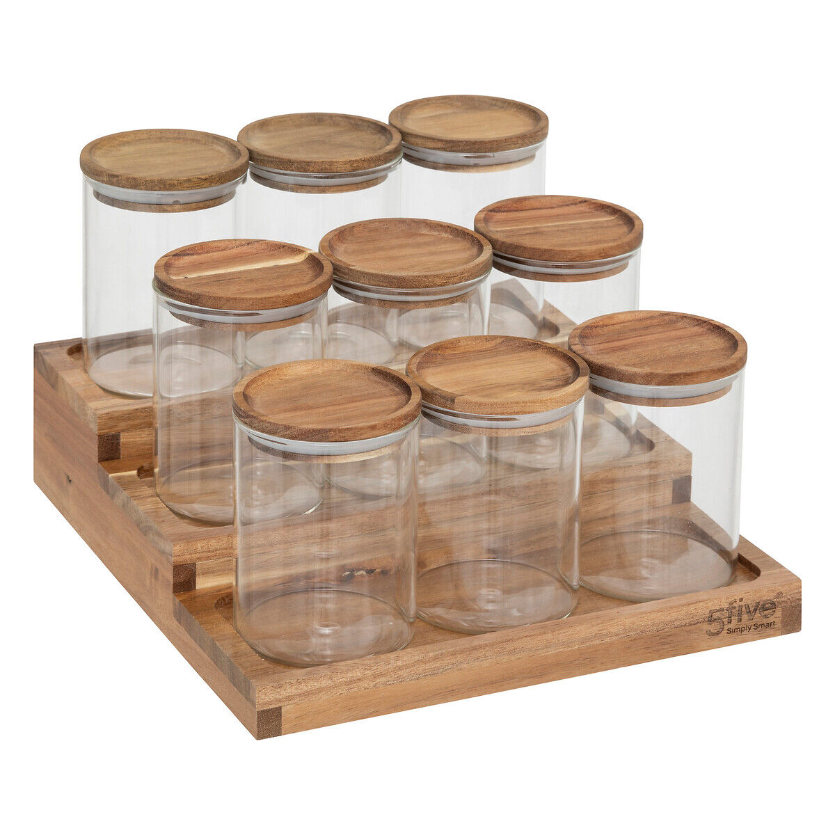 Conjunto de 9 frascos para especiarias com suporte HARMONY, , large