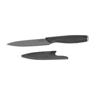 Faca Em Cer&acirc;mica Com Capa Prote&ccedil;&atilde;o Preta 12,5cm