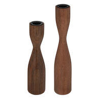 Juego De Dos 2 Candelabros 20/25Cm