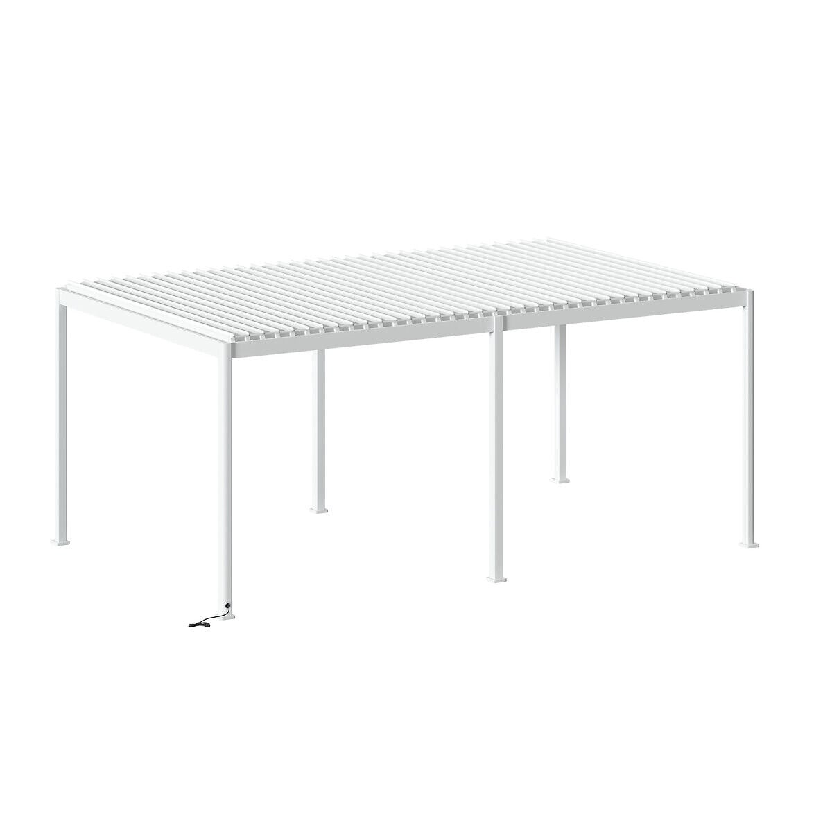 Pérgola ÉVORA cinza graphite em alumínio 3,6x6m, , large