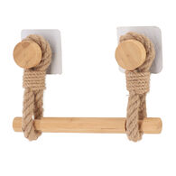 Portarrollos wc de bamb&uacute; con cuerda