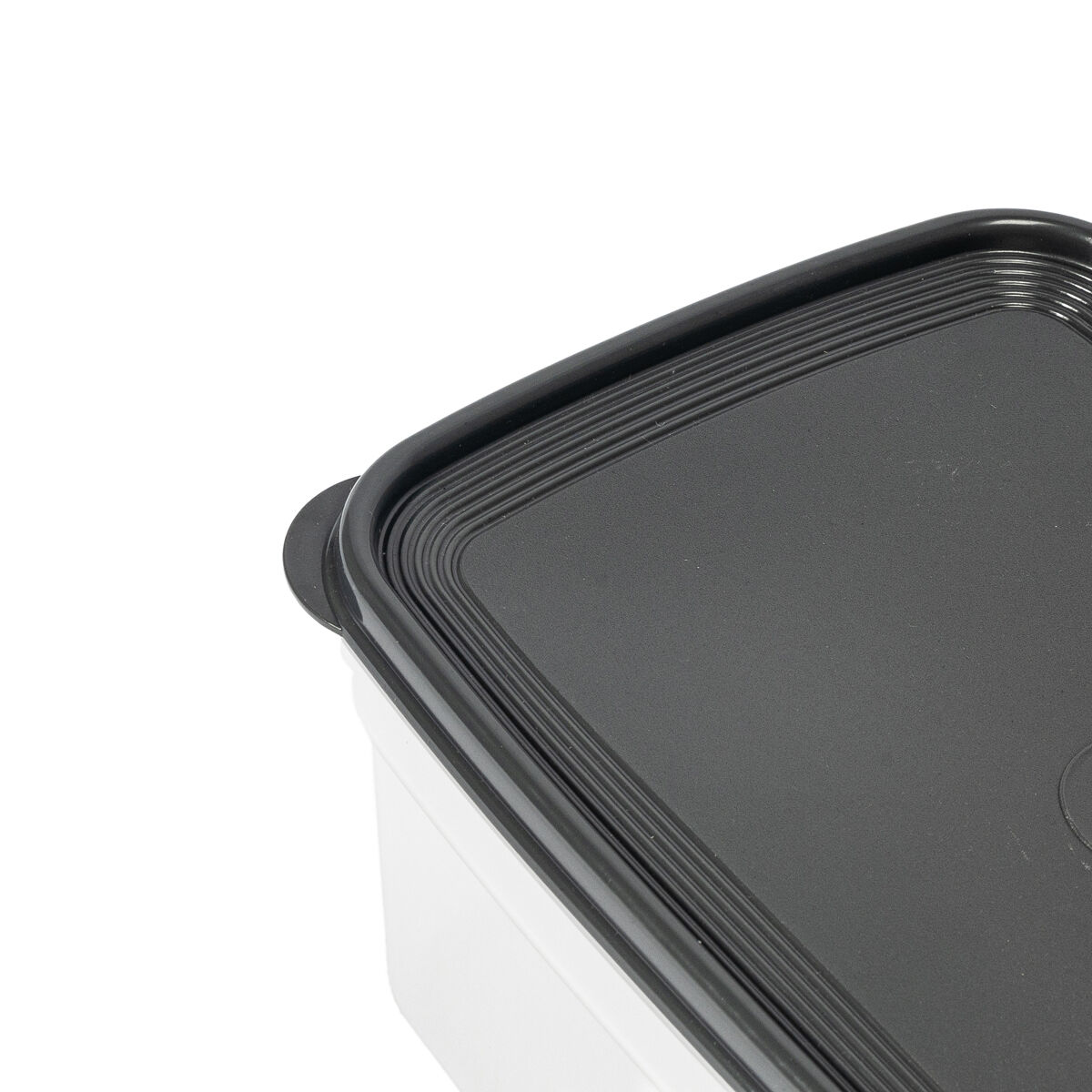 Caixa Retangular Com Tampa Cinza 4,5L, , large