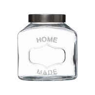 Bombonera De Vidrio C/Tapa Inoxidable 1L