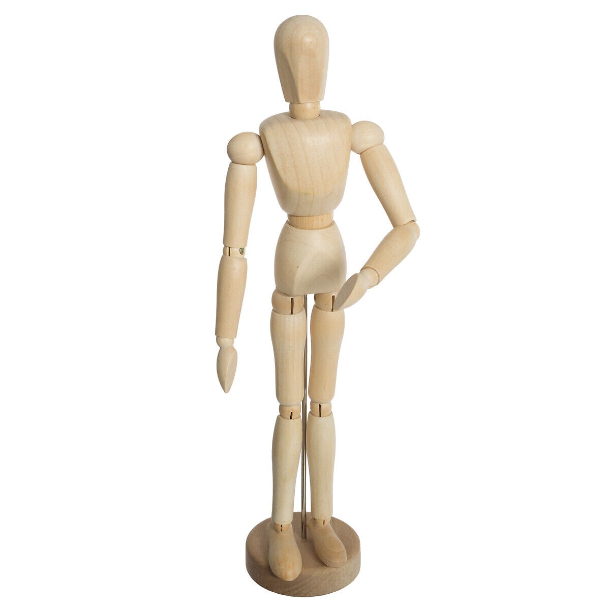 Manequim decorativo de madeira 33cm, , large