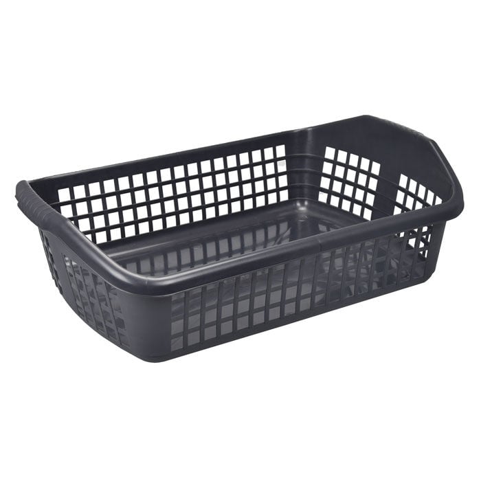 Cesto para roupa baixo cinza 25l, , large