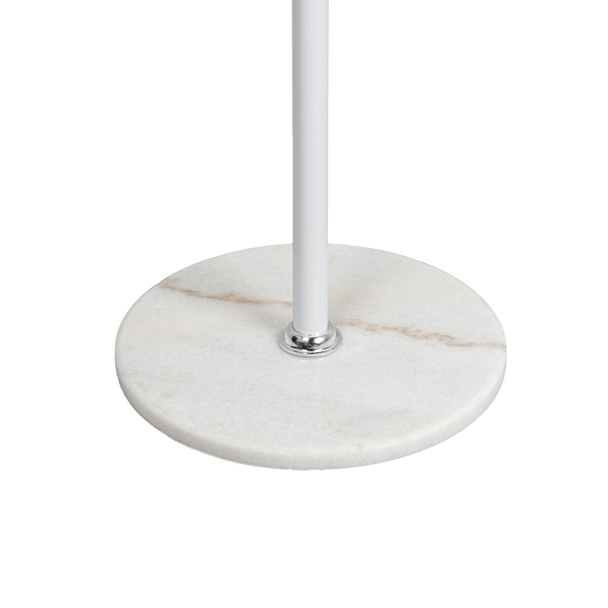Cabide de pé branco com 6 ganchos e base em mármore 171cm, , large