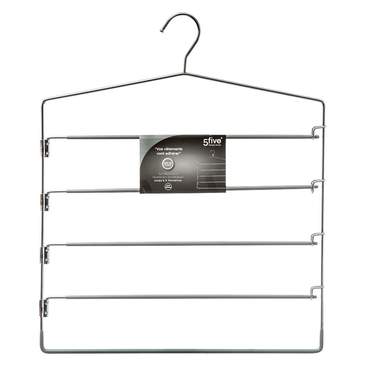 Cabide para calças em metal com 4 divisórias, , large