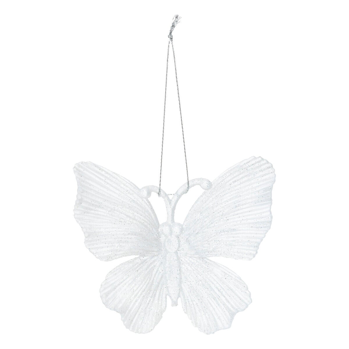 Pendurante em forma de borboleta branca 9x3x10cm, , large