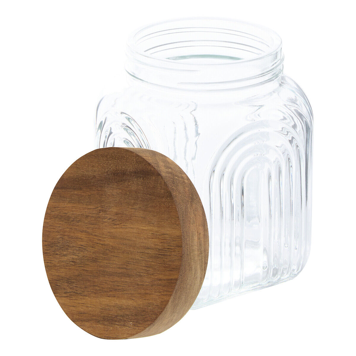 Frasco ARCHE com tampa madeira acácia 1L, , large