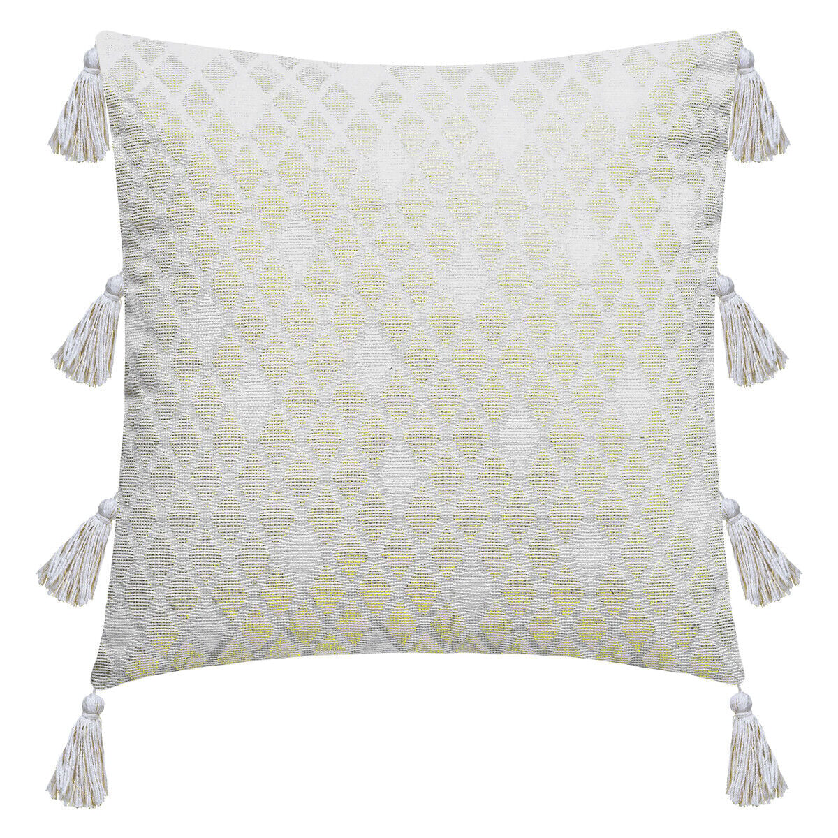 Capa para almofada SHINE branca com pompons 40x40cm, , large