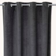 Cortina OTTO gris oscuro de terciopelo 140x260cm