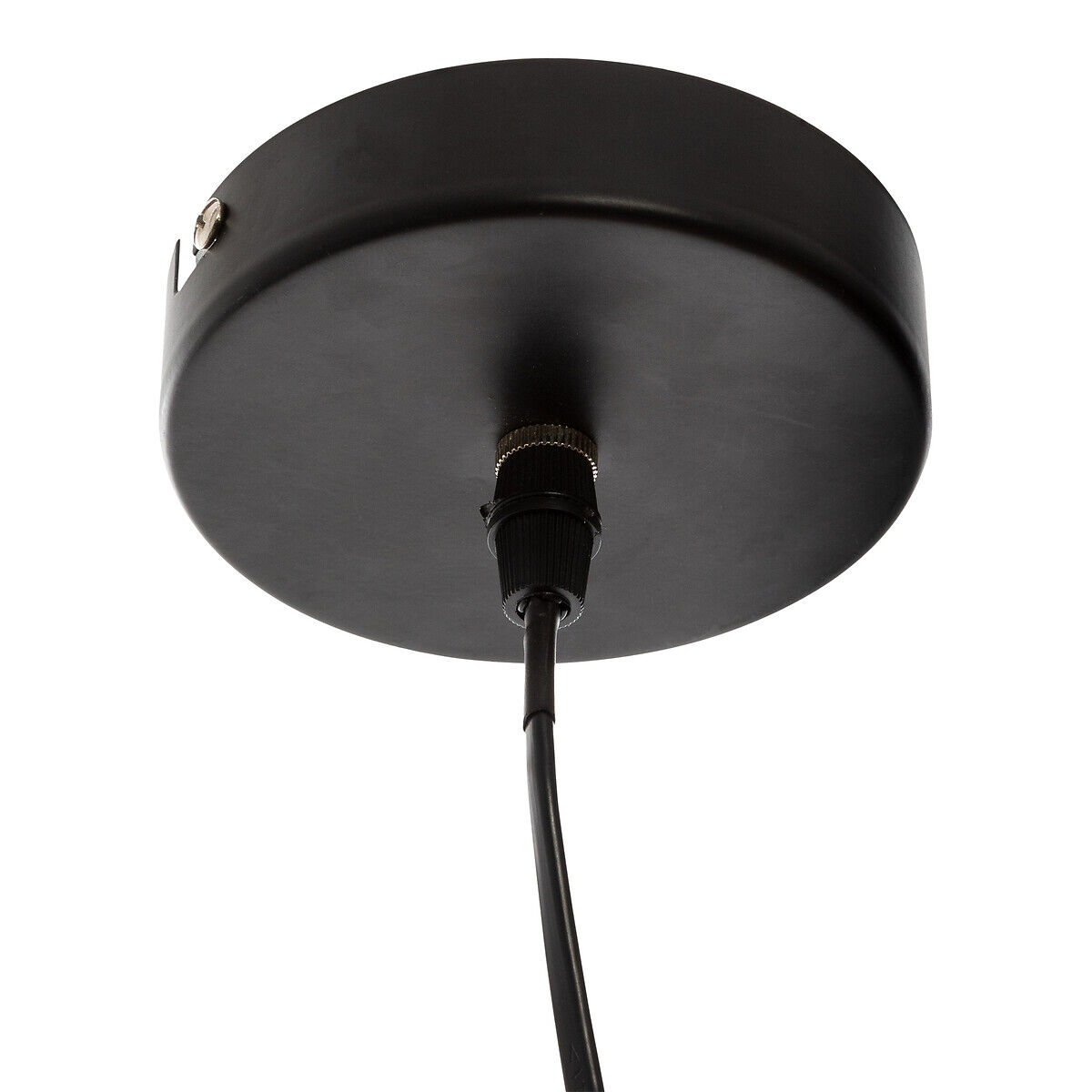Candeeiro de teto NATHAN preto em metal, , large