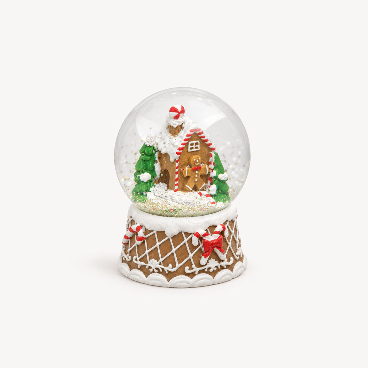 Globo casinha gengibre com neve, , large