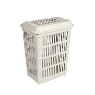 Cesto De Roupa WC Branco Sand Com Tampa