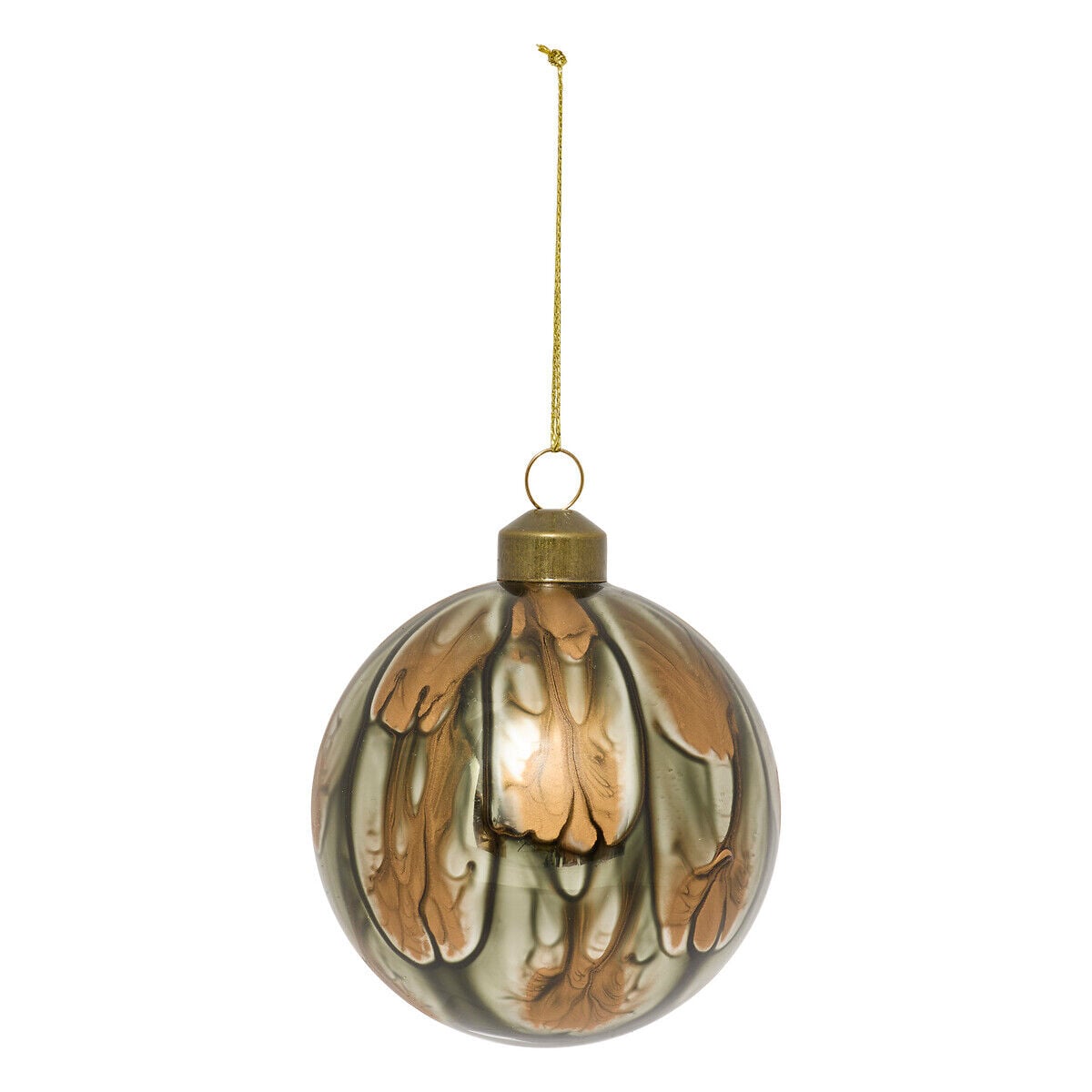 Bola de natal efeito mármore 8cm, , large