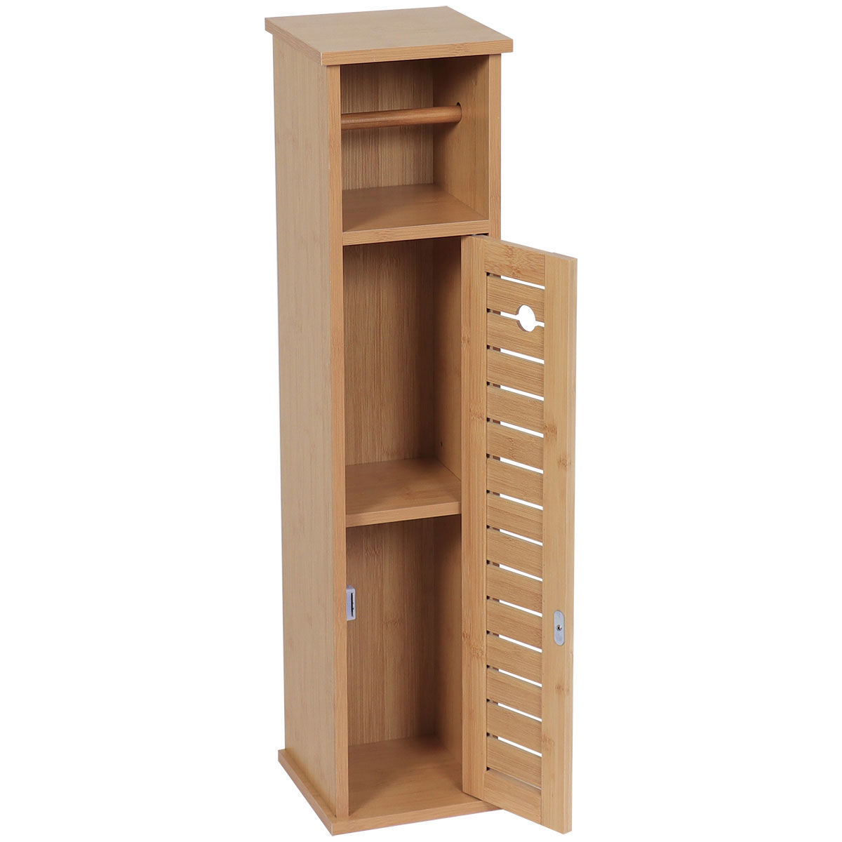 Móvel porta rolos TRNIDAD em mdf e bambu, , large