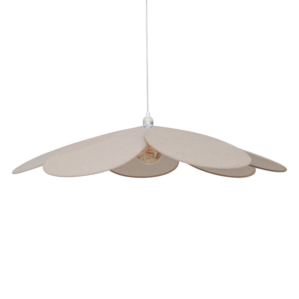 Candeeiro de teto PETALA bege 100cm, , large