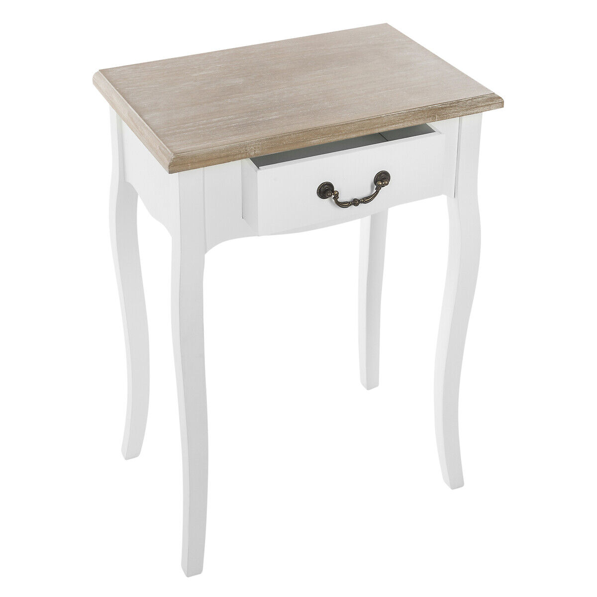 Mesa de cabeceira com 1 gaveta CHRYSA branca, , large
