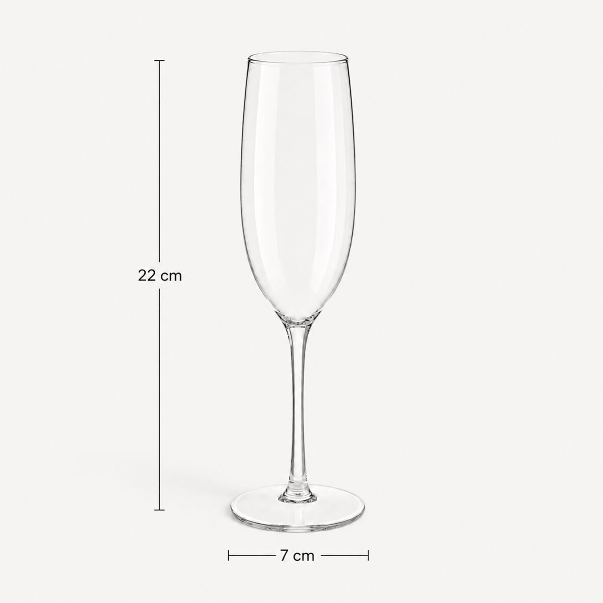 Copo de champanhe ORPEA de vidro 16cl, , large