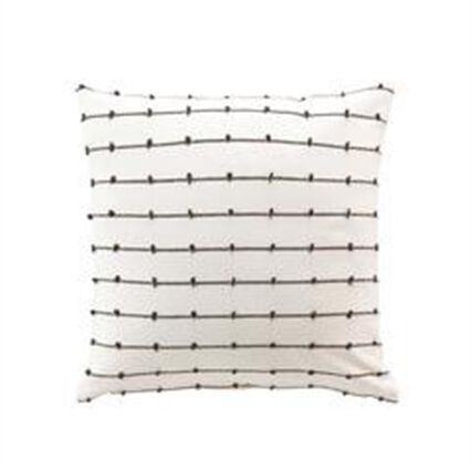 Almofada LINECHIC bege em algodão 45x45cm, , large
