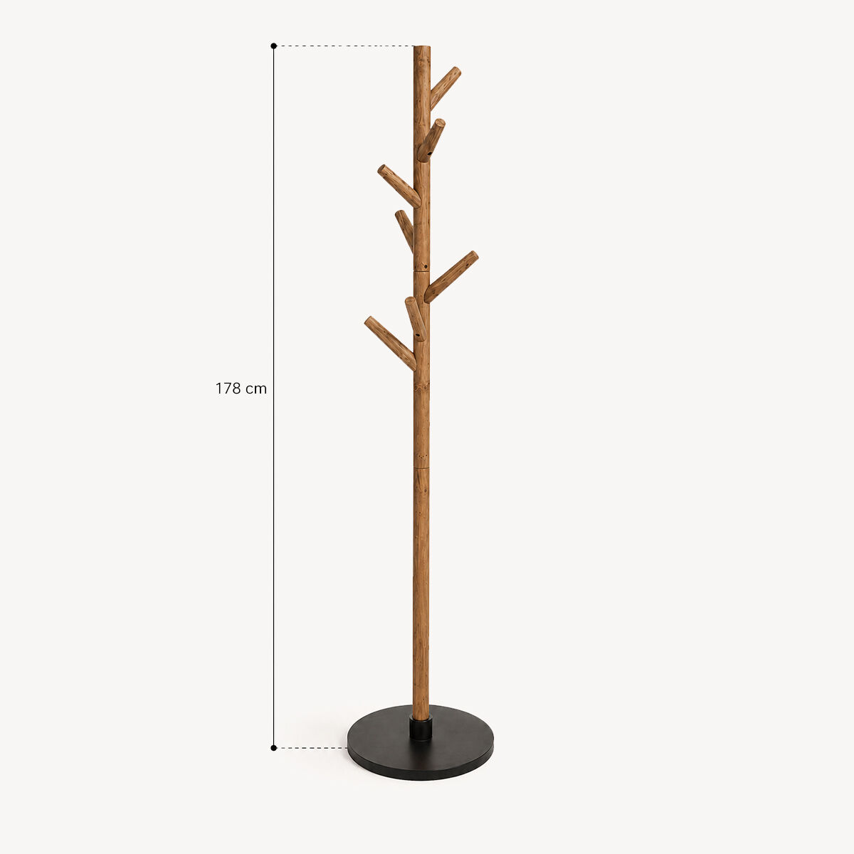 Cabide WILD castanho em mdf 178cm, , large