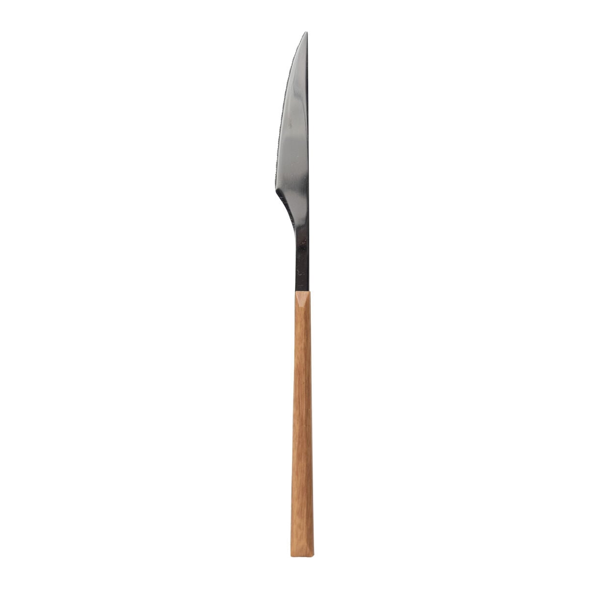 Faca de mesa LUNE em inox com cabo castanho, , large