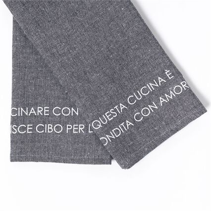 Conjunto de 2 panos cozinha cinza escuro 45x65cm, , large