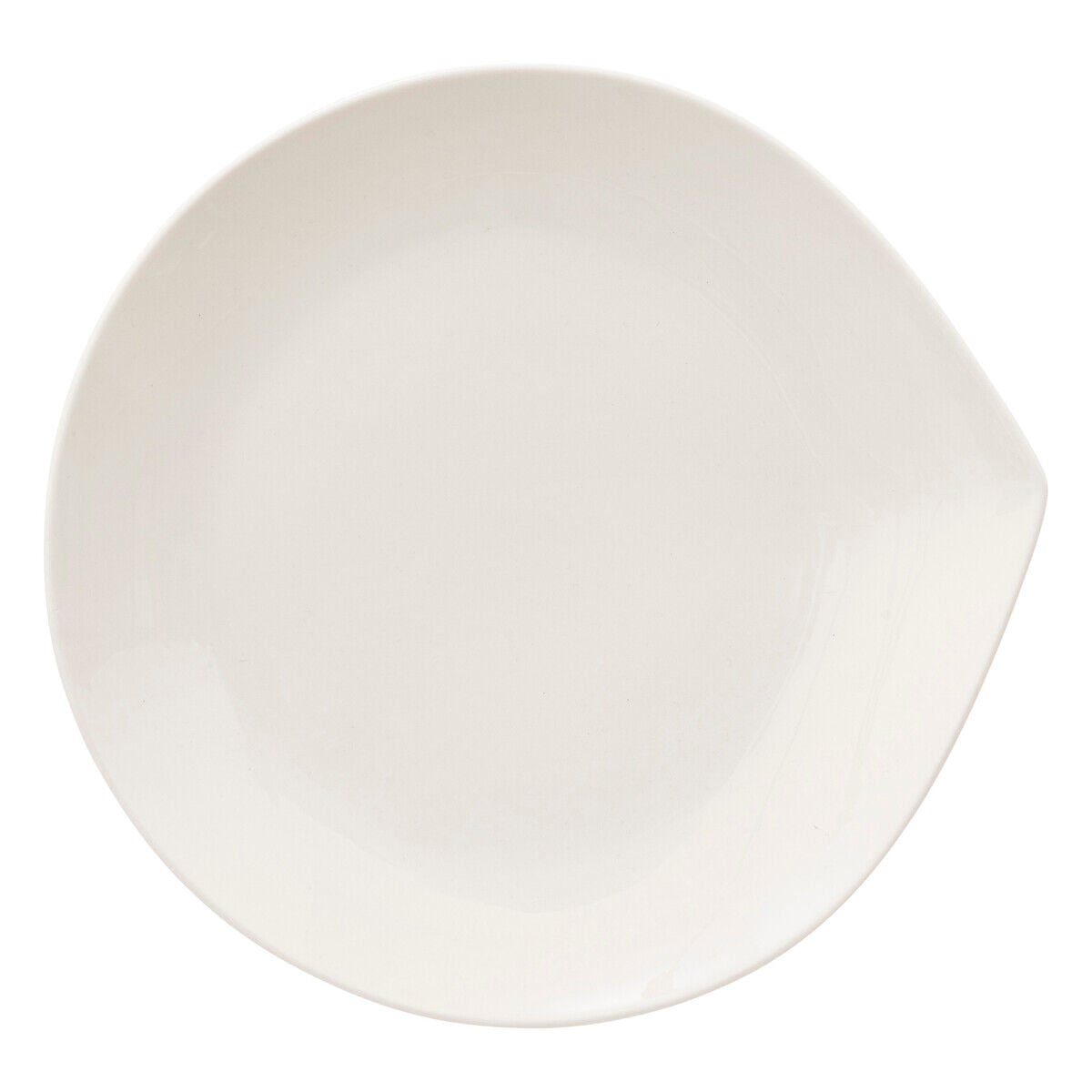 Prato de sobremesa branco GOTA em porcelana 21cm, , large